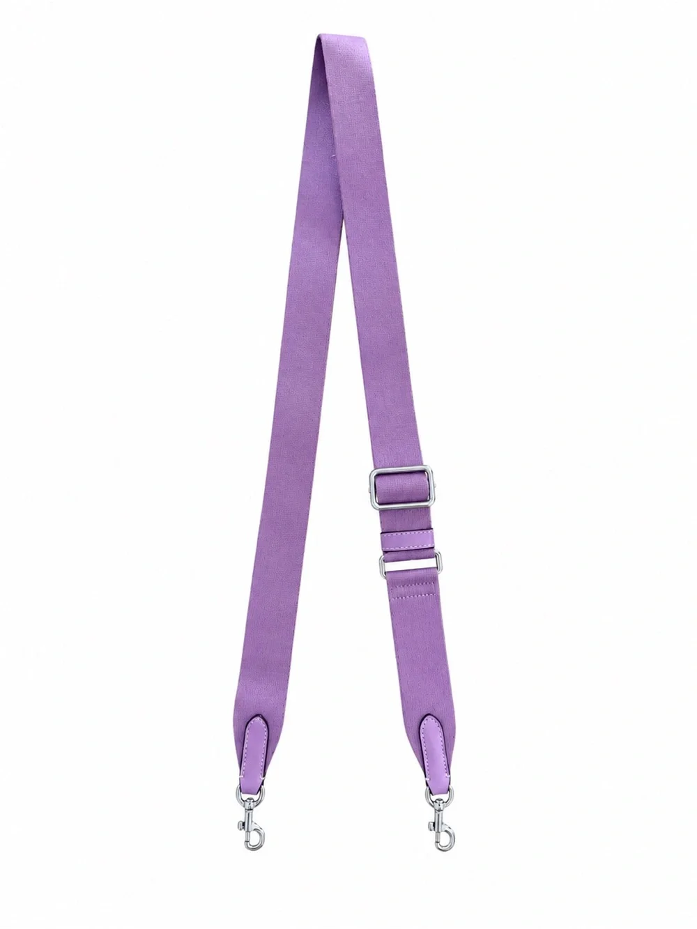 Coach Lavender /Purple Canvas Adjustable Crossbody Strap with Silver Hardware